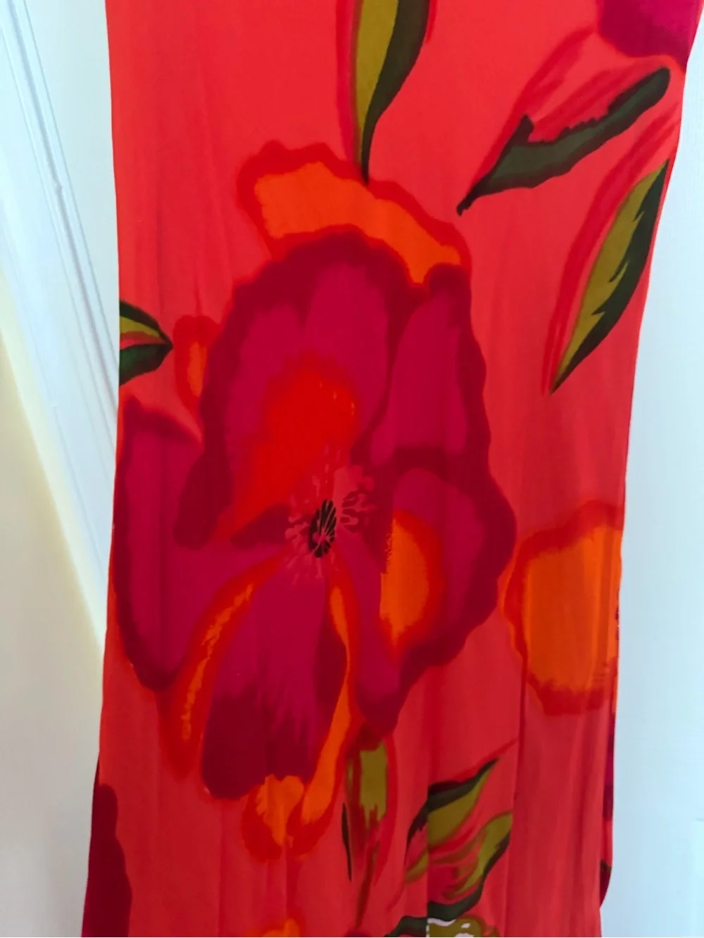 Vera Mont Red Floral Sleeveless Maxi Dress - Picture 4 of 4